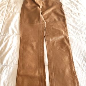 Easel gold leather pants